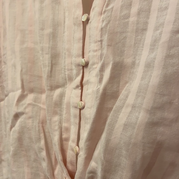 Rails Pink Striped Tie-Front Top - Picture 3 of 8